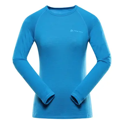 Women's merino wool T-shirt ALPINE PRO MERENA methyl