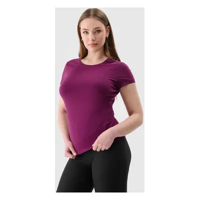 Women's slim T-shirt 4F - purple