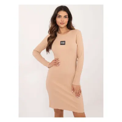 Brown bodycon dress