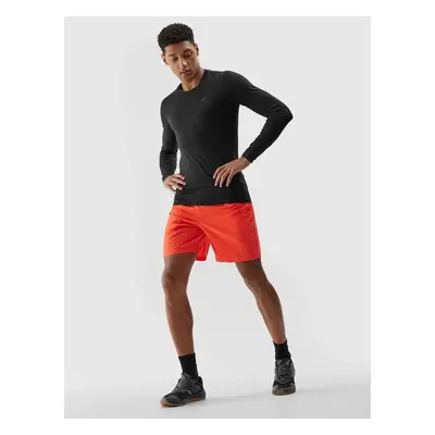 Men's Sports Shorts Made of 4F Recycled Materials - Orange