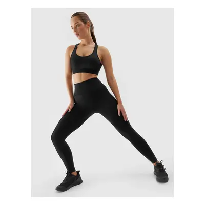 Women's 4F Sports Seamless Leggings - Black