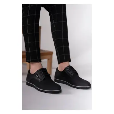 Riccon Black Printed Men's Casual Shoes