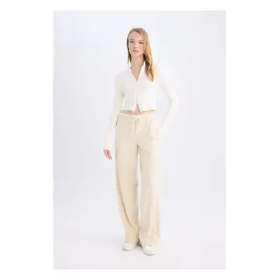 DEFACTO Wide Leg Regular Waist Wide Pocket Darted Wide Leg Trousers