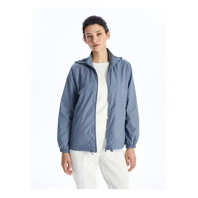 LC Waikiki Lcw Women's Hooded Plain Raincoat