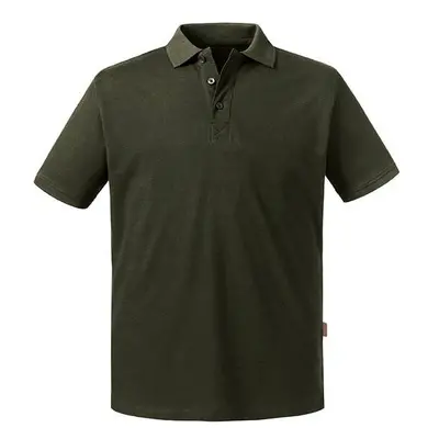 Olive Men's Polo Shirt Pure Organic Russell