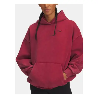 Women's sweatshirt Under Armour UA Icon HWT Flc OS Hdy-RED - Women's