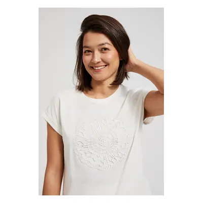 Women's blouse with lace Moodo - white