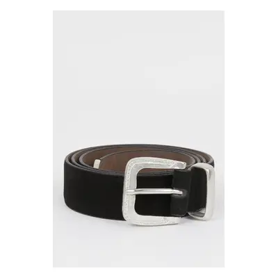 DEFACTO Women's Large Buckle Faux Leather Casual Belt