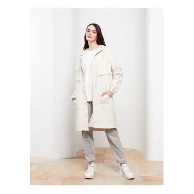 LC Waikiki Women's Hooded Plain Coat