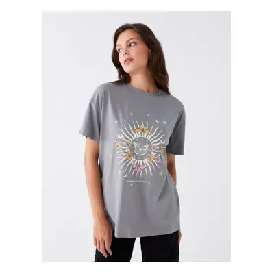 LC Waikiki Crew Neck Printed Short Sleeve Women's T-Shirt