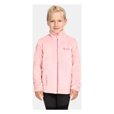 Girls' fleece sweatshirt KILPI ERIN-J Light pink