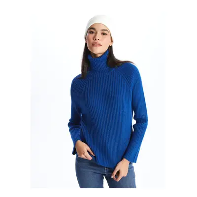 LC Waikiki Turtleneck Plain Long Sleeve Women's Knitwear Sweater