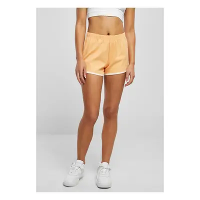 Women's Organic Interlock Retro Hotpants Paleo Orange/White Sand