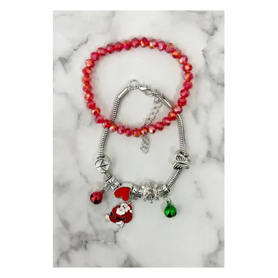 Santa Claus Christmas bracelet with bag