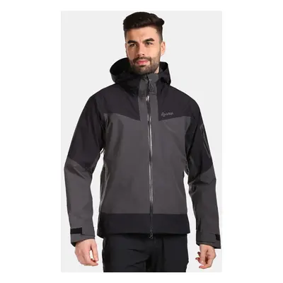 Men's Waterproof Hardshell Jacket Kilpi MAMBA-M Dark Grey