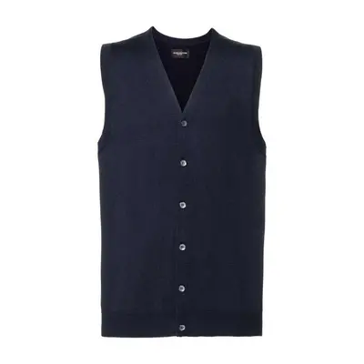 Men's Sleeveless Cardigan, Neckline V R719M 50/50 50% Cotton 50% Acrylic CottonBlend TM weave 27