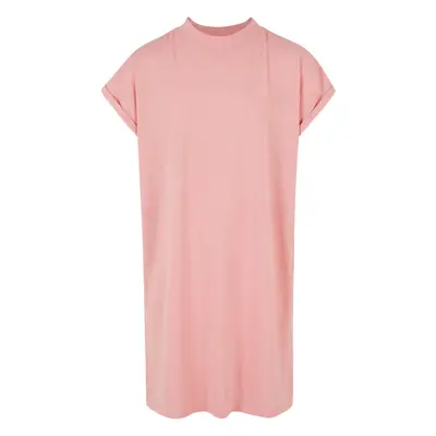 Turtle Extended Shoulder dress for girls - pink