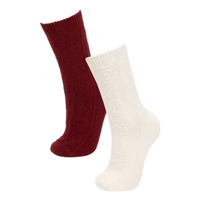 DEFACTO Women's 2-Piece Winter Socks