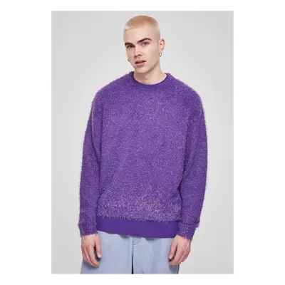 Down sweater in purple