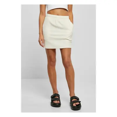 Women's towel miniskirt - light white