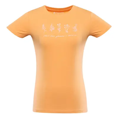 Women's cotton T-shirt ALPINE PRO NORDA peach variant pb