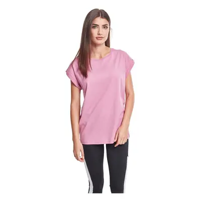 Women's T-shirt with extended shoulder coolpink