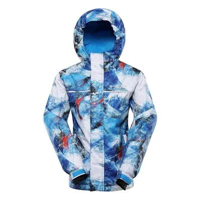 Children's ski jacket with ptx snow membrane ALPINE PRO KIWERO blue aster variant pb