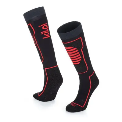 Kilpi ANXO-U black-red ski knee-high socks