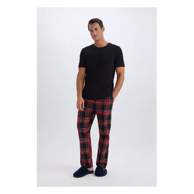 DEFACTO Regular Fit Checkered Pocket Long Pajama Bottoms