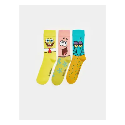 LC Waikiki Lcw Spongebob Printed Men's Socks 3-Pack