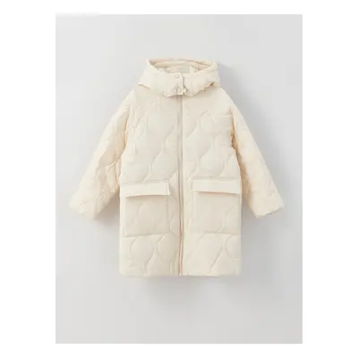 LC Waikiki Girls Quilted Hooded Coat