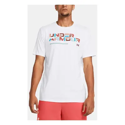 Men's T-shirt Under Armour Colorblock Wordmark SS