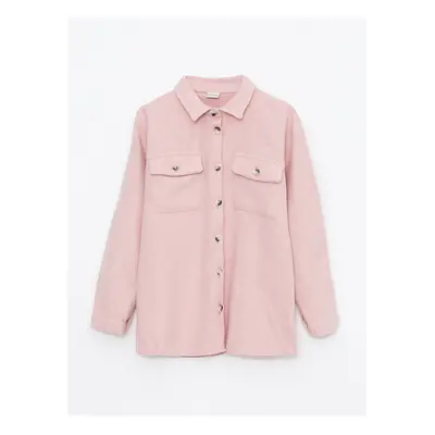 LC Waikiki Basic Long Sleeve Girl's Shirt Jacket