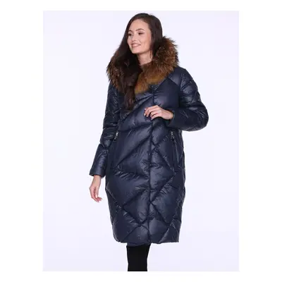 Női kabát PERSO PERSO_Coat_BLH220039FR_Navy_Blue