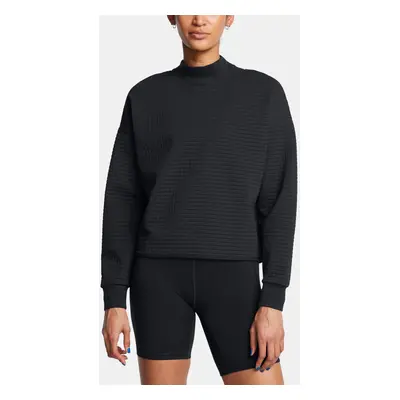 Women's sweatshirt Under Armour Unstoppable Flc Grid Mock LS-BLK - Women's