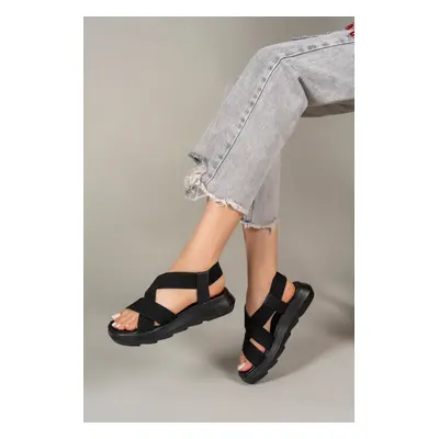 Riccon Black Women's Sandals