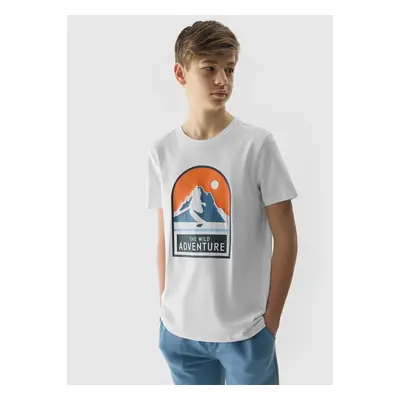 4F Organic Cotton T-Shirt for Boys - White