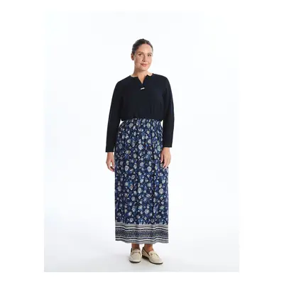 LC Waikiki Lcw Elastic Waist Patterned Women's Skirt