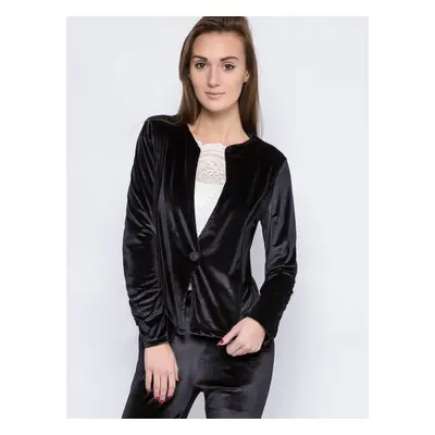 Euphora velour jacket black