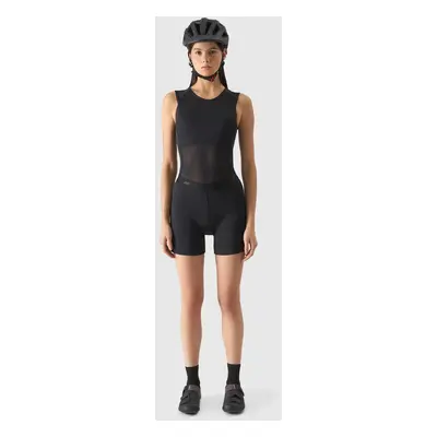 Women's cycling shorts with 4F gel liner - black