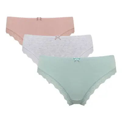 DEFACTO Fall In Love Lace Detailed Ribana 3-Pack Slip Panties