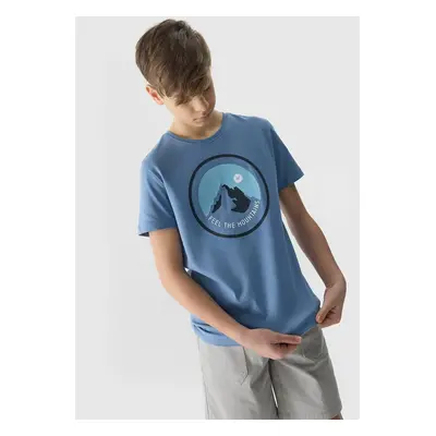 4F Organic Cotton T-Shirt for Boys - Blue