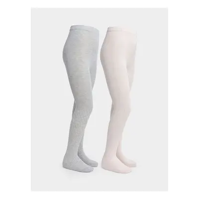 LC Waikiki Lcw Self Patterned Girls Tights 2-Pack