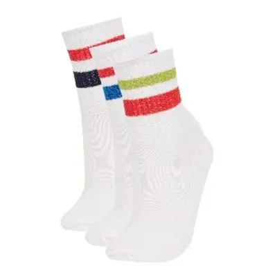 DEFACTO Boy's 3-Piece Cotton Long Socks