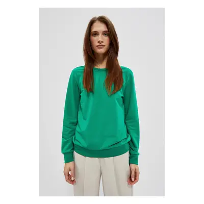 Sweatshirt with a neckline on the back