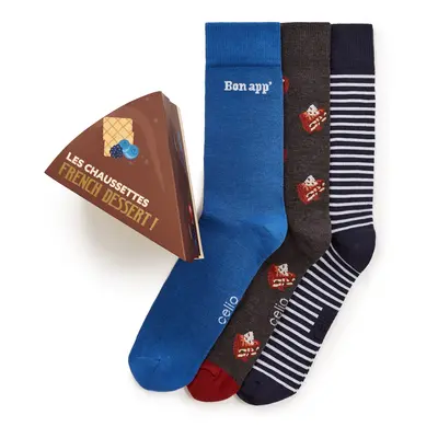 Celio Gift set of socks Dessert, 3pcs - Men's