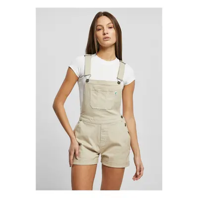 Women's Organic Short Dungaree Offwhite Raw