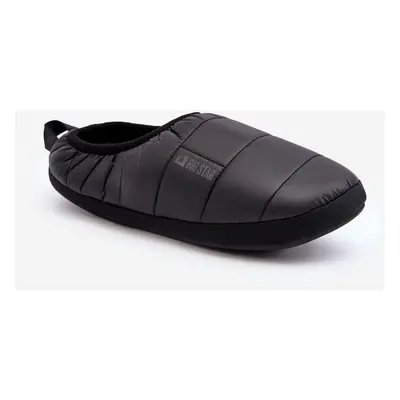 Men's Insulated Slippers Black Big Star