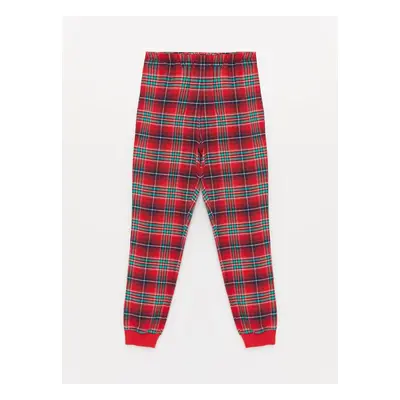 LC Waikiki Women's Elastic Waist Plaid Jogger Pajama Bottom