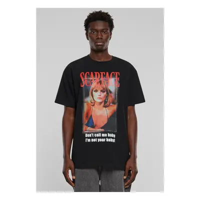 Men's T-shirt Scarface Don't call me baby Heavy Oversize - black